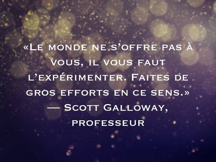 L'une des phrases de Scott Galloway fait partie des 50 citations inspirantes pour le Nouvel An 2021.