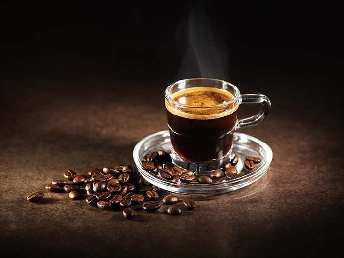 Le café espresso fait partie des types de cafés très forts.