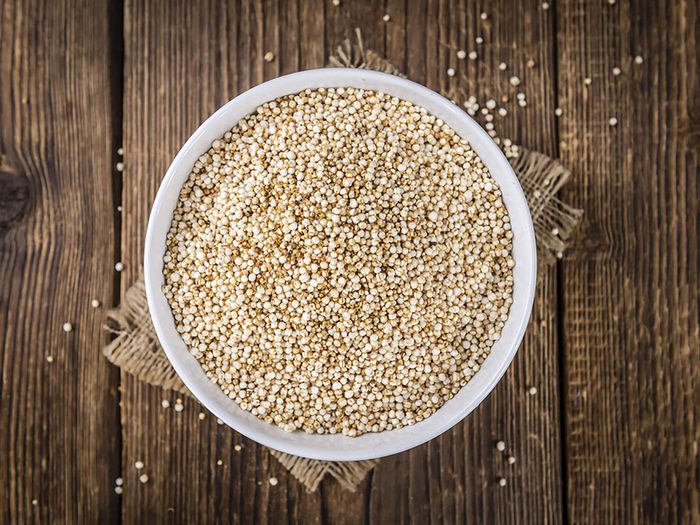Le quinoa fait partie des aliments brûleurs de graisse.