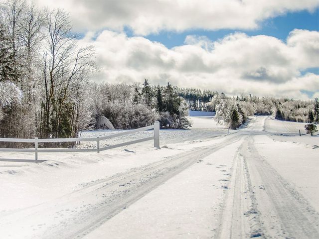 La beaut de l'hiver canadien  travers cette image prise  Thorburn en Nouvelle-cosse.