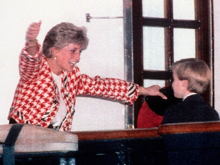 Photos de la princesse Diana avec son fils.