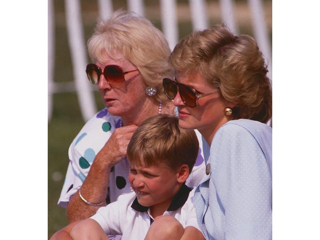 Photos de la princesse Diana et le prince William taient fans de polo.