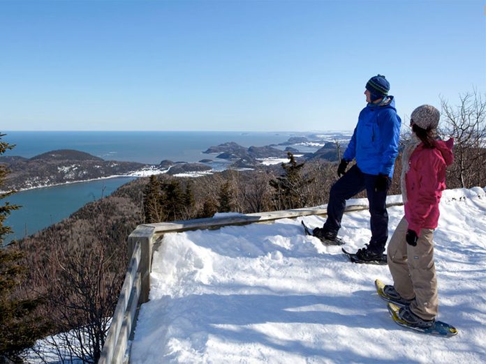 Sentiers pédestres Québec: Le Parc national du Bic est parfait pour une randonnée hivernale.