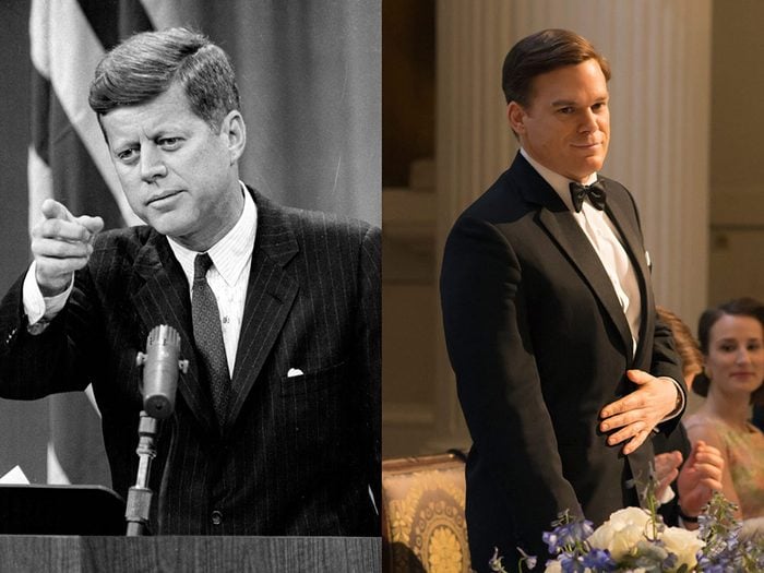 John F. Kennedy dans la série The Crown.