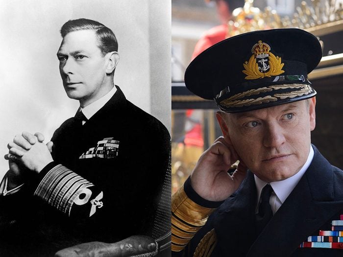 Le roi George VI dans la série The Crown.