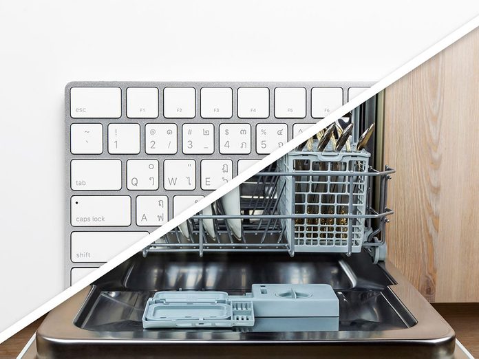 Vous serez surpris d'apprendre que vous pouvez désinfecter un clavier d’ordinateur au lave-vaisselle!