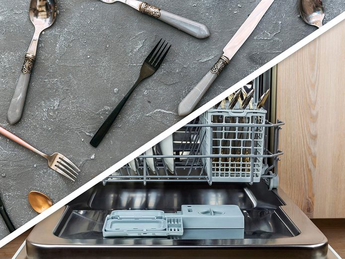 Vous serez surpris d'apprendre que vous pouvez ranger les ustensiles et les crayons au lave-vaisselle!