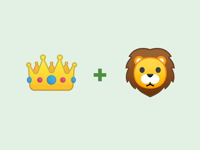 «Le roi lion» en émojis.
