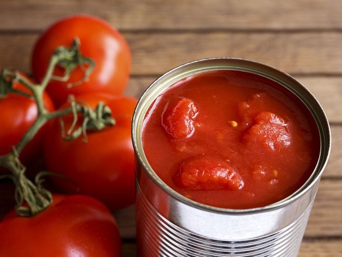 Mieux vaut avoir des tomates étuvées dans son garde-manger.