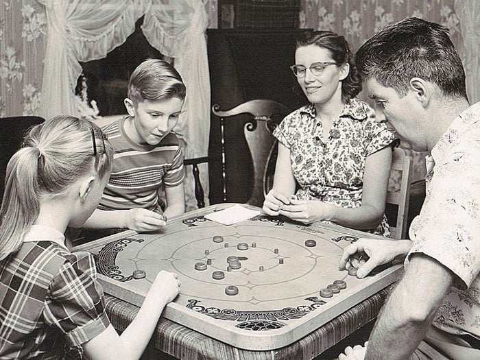 Les jeux de société des années 50.