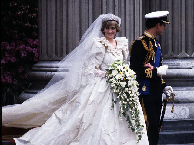 La robe de mariage de la princesse Diana.