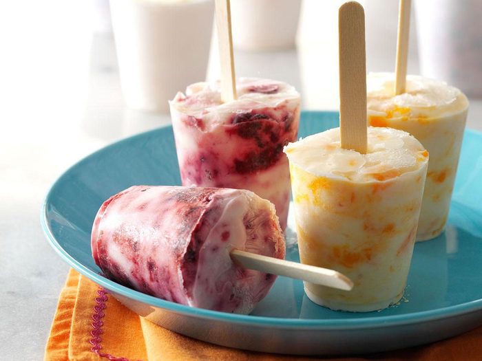 Recettes Petits Fruits Sucettes Glacees Yogourt Baies