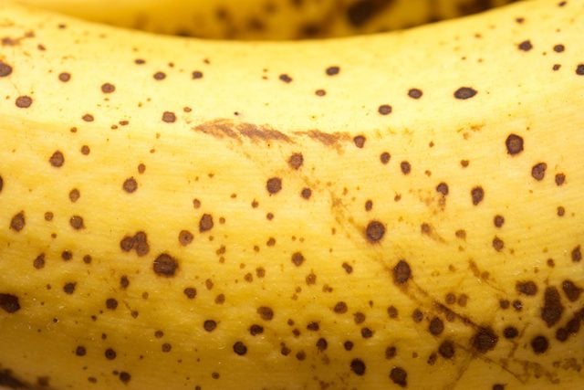 Focus sur une peau de banane.