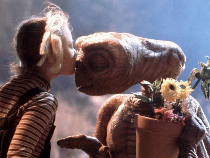 Le baiser de E.T. l’extraterrestre.