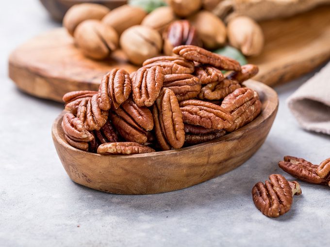 Les noix de pécan peuvent abaisser le taux de cholestérol.