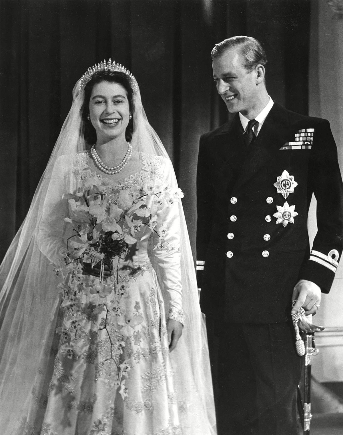 La reine Elizabeth se marie avec le prince Philip, en 1947