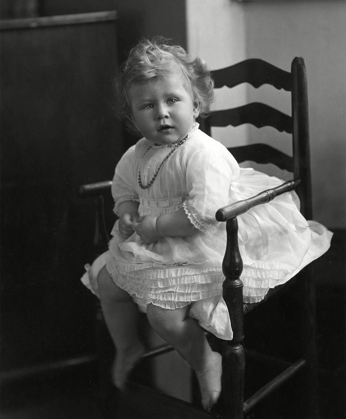 La reine Elizabeth, à 1 an