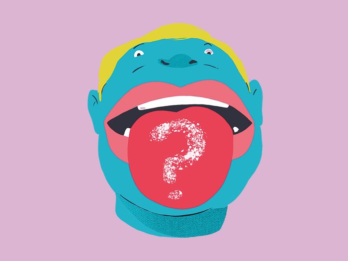 Faut-il s'inquiéter si on a une substance blanchâtre sur la langue comme symptôme?