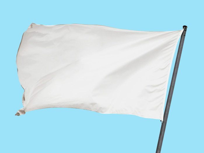 Pourquoi le drapeau de capitulation est blanc?