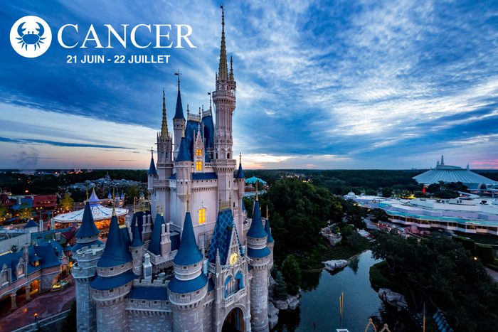 Parmi les vacances idéales, les Cancers iraient à Walt Disney World