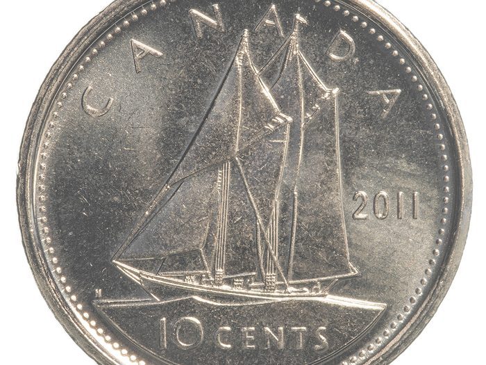 Que devient navire Bluenose piece monnaie dix cents