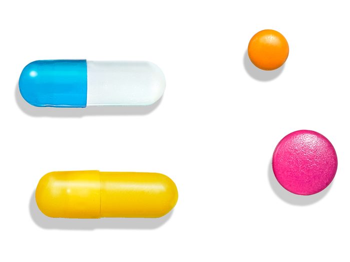 Pilules colorées