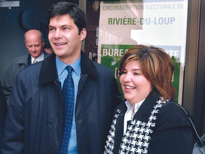 En 2003, Marie-Claude Barrette n’est encore connue que comme «l’épouse» de Mario Dumont, alors chef de l’Action démocratique du Québec.