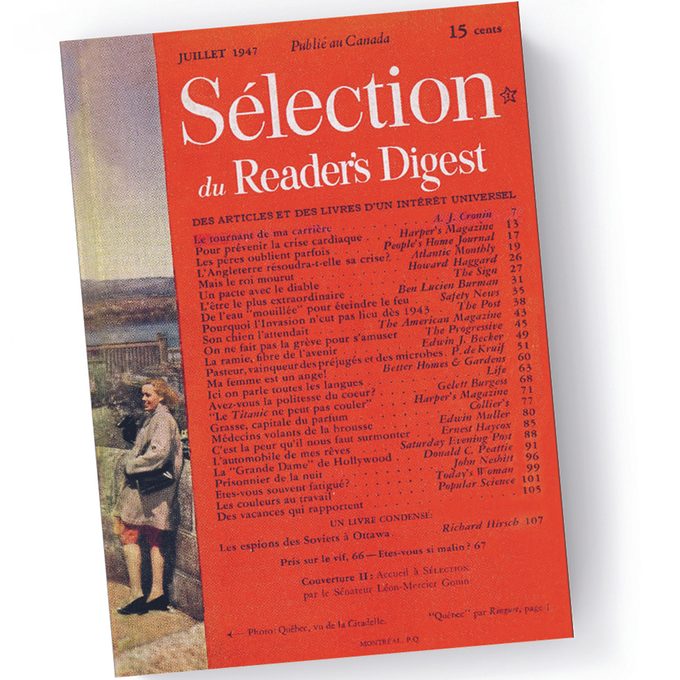 Magazine Sélection du Reader's Digest, Juillet 1947