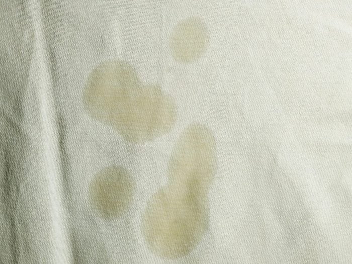 Oil Stain On White Cloth