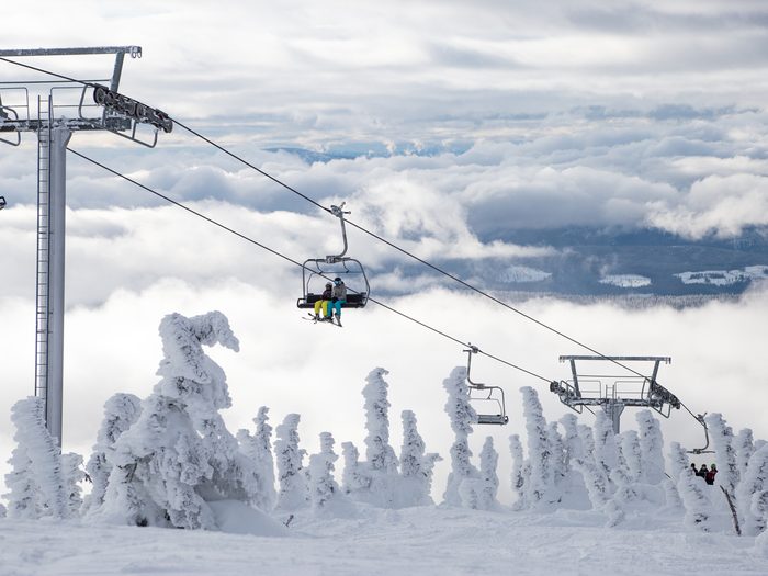 Station de ski Big White Resort en Colombie-Britannique.