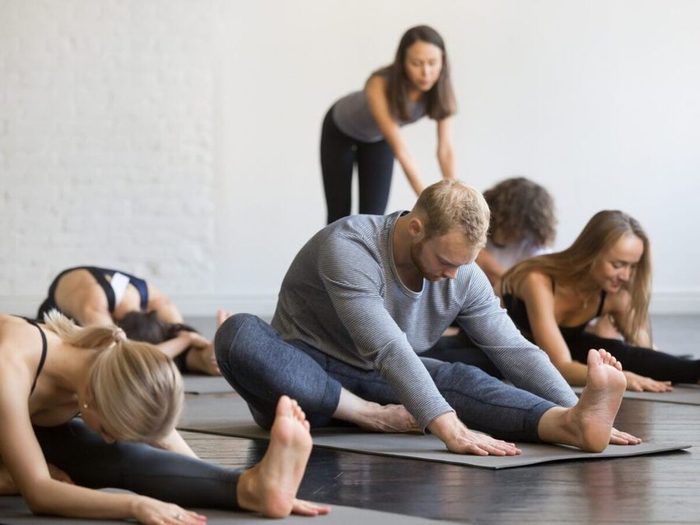Exercices D Etirements Yoga Flexibilite Sport Gym Entrainement