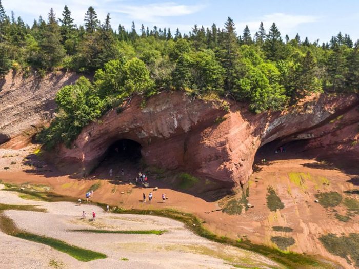 Grottes Canada Cavernes Marines De St Martins Nouveau Brunswick