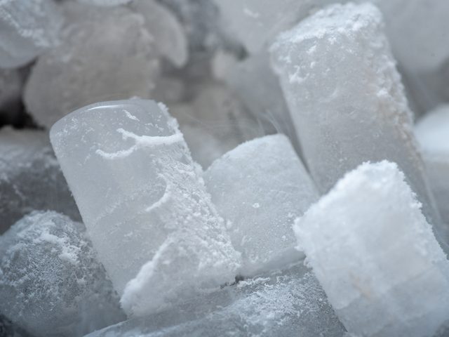 Close Up,shot,of,dry,ice,cubes