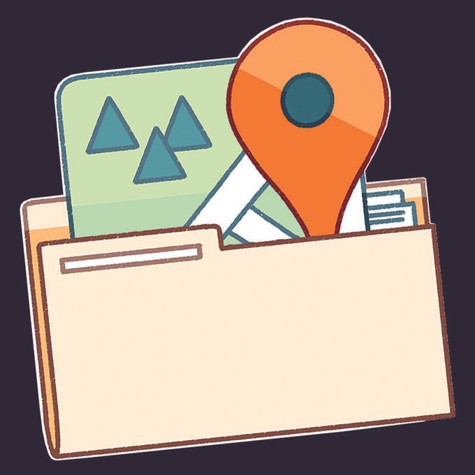 Illustration Dossier Document Carte Google Map Gps Covoitureur