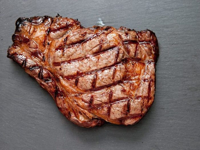 Piece De Viande Boeuf Cuisson Steak Medium Saignant