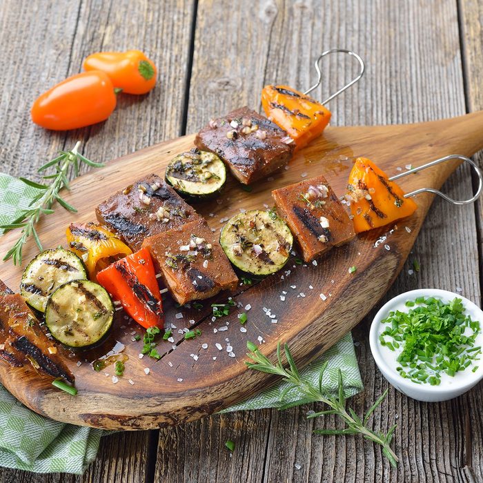 Grilled Seitan With Vegetable