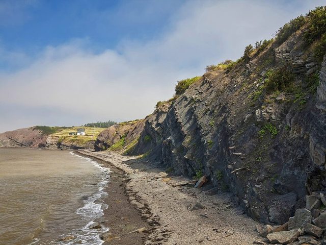 Voyage dans les Maritimes: visiter les falaises fossilifres de Joggins en Nouvelle-cosse.