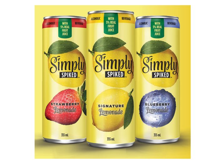 Le prêt-à-boire limonade signature de Simply Spiked