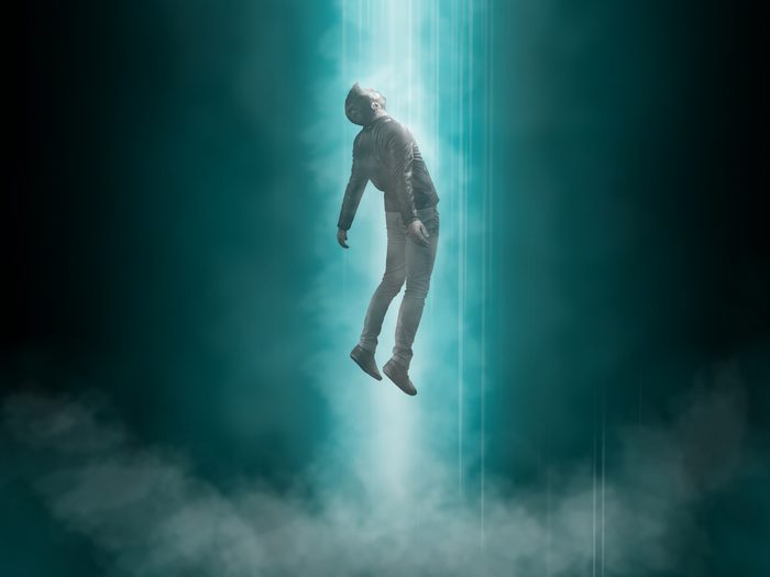 Man,being,abducted,by,ufo, ,alien,abduction,concept
