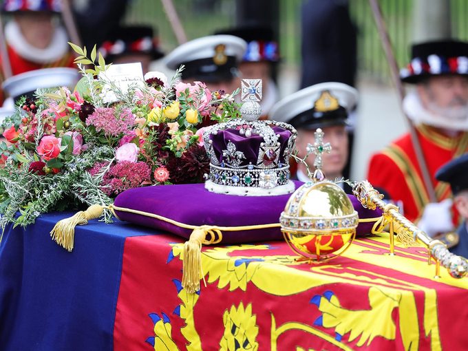 Une photo des funérailles de la reine Elizabeth II.