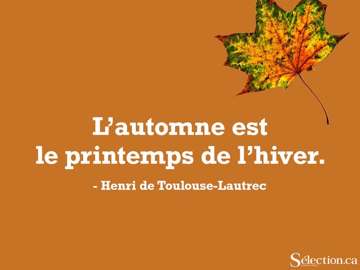Citations automne de Henri de Toulouse-Lautrec.