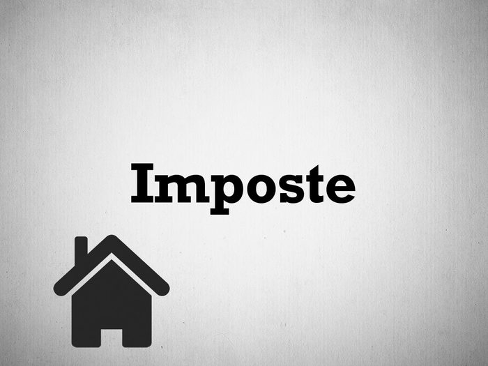 Architecture de maison: le mot imposte.