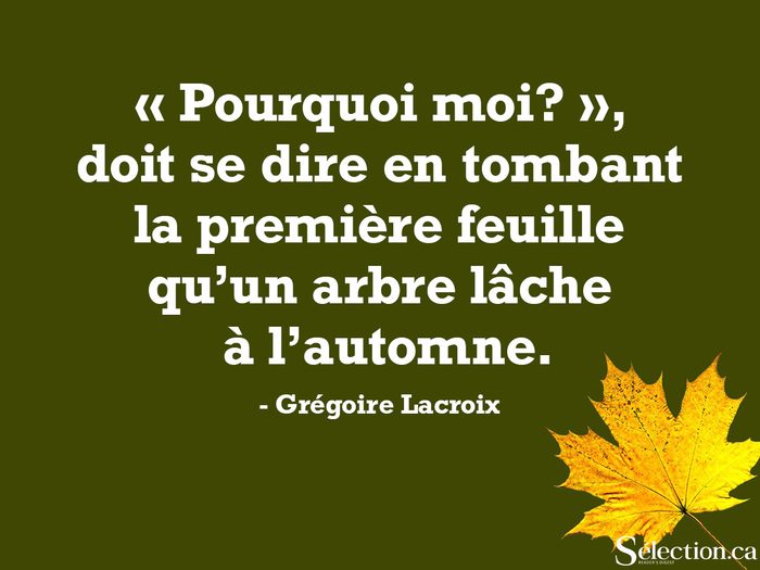 Citation de Grégoire Lacroix.