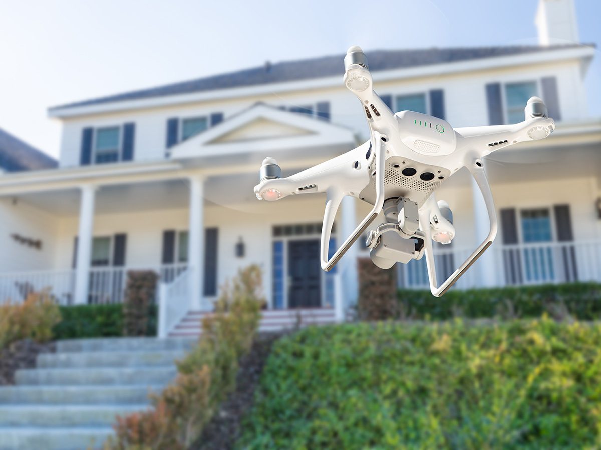 Drones: une zone résidentielle.