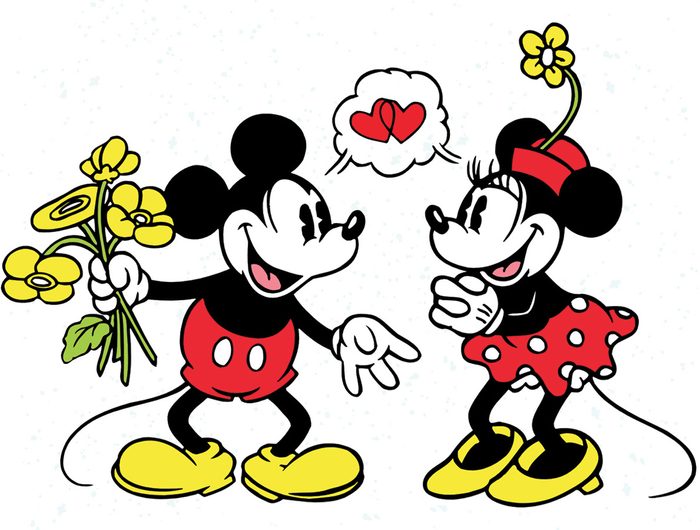 Mickey et Minnie Mouse.