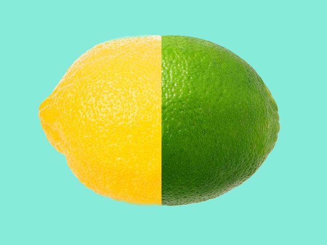 Faits intressants: montage d'un citron et d'une lime.