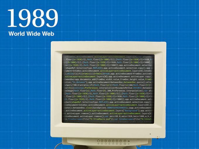 Invention anne de naissance: le World Wide Web.
