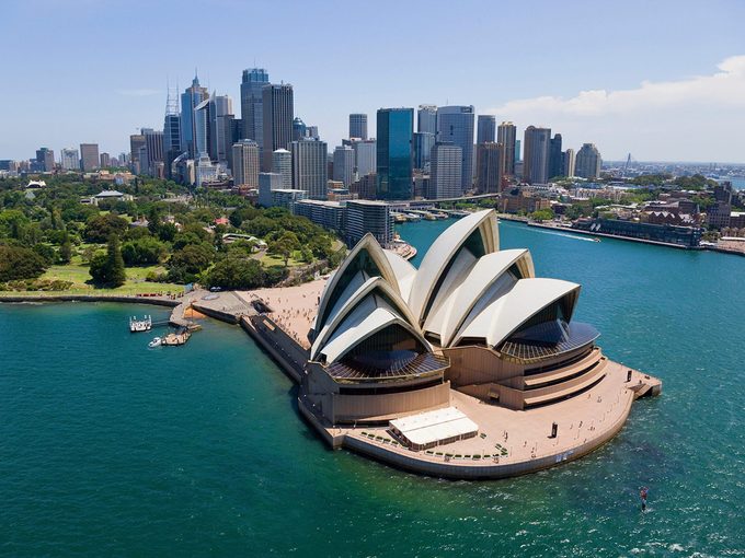 Structures dans le monde: l'Opra de Sydney.